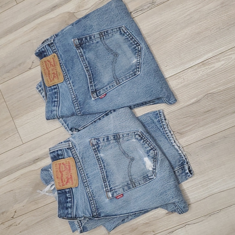 2 pair Lot! Vintage Levi 501  33x32